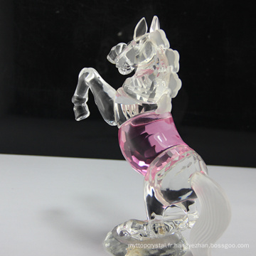 figurines de cheval en verre animal en cristal